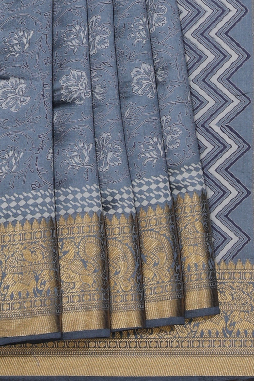 Image of Bagru Block Printed Saree